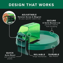 Load image into Gallery viewer, Walk The Plank Mice Trap SET 1 v2 - Includes bucket lid and Tunnel